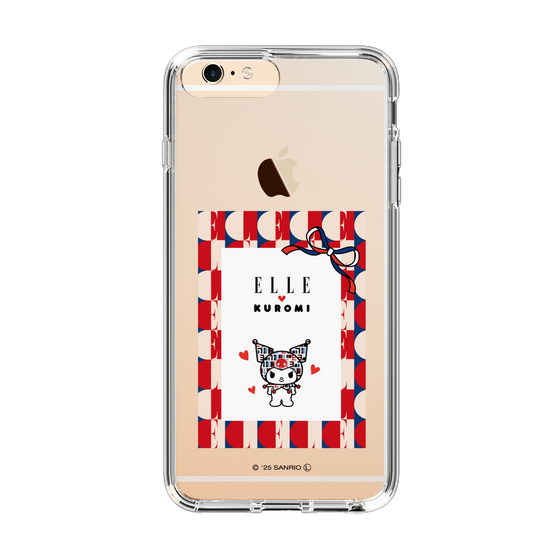 スリムプロテクションケース［ ELLE×マイメロディ＆クロミ - トリコロールカラーグラフィック4 ］