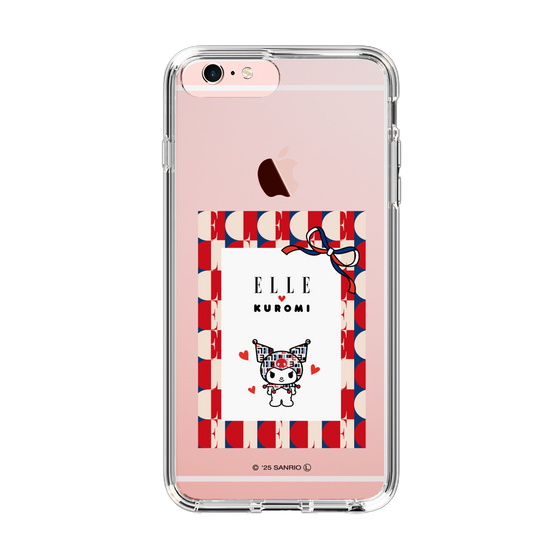 スリムプロテクションケース［ ELLE×マイメロディ＆クロミ - トリコロールカラーグラフィック4 ］