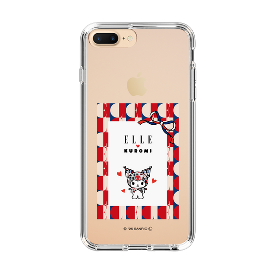 スリムプロテクションケース［ ELLE×マイメロディ＆クロミ - トリコロールカラーグラフィック4 ］