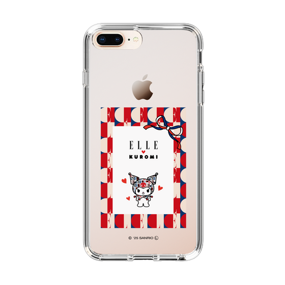 スリムプロテクションケース［ ELLE×マイメロディ＆クロミ - トリコロールカラーグラフィック4 ］