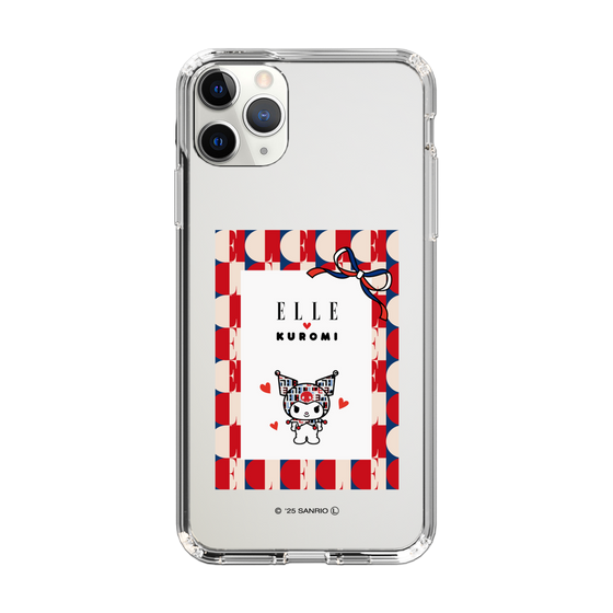 スリムプロテクションケース［ ELLE×マイメロディ＆クロミ - トリコロールカラーグラフィック4 ］