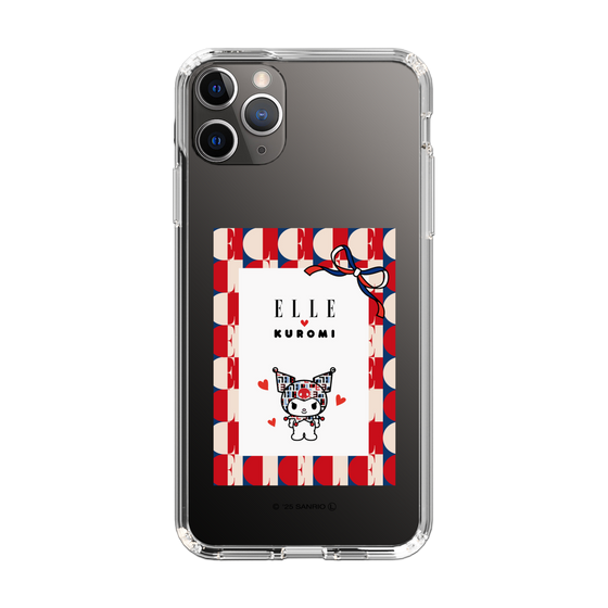 スリムプロテクションケース［ ELLE×マイメロディ＆クロミ - トリコロールカラーグラフィック4 ］