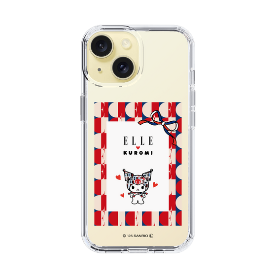 スリムプロテクションケース［ ELLE×マイメロディ＆クロミ - トリコロールカラーグラフィック4 ］