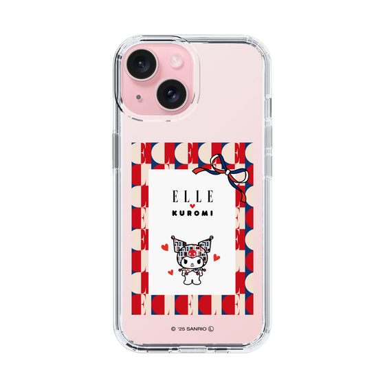 スリムプロテクションケース［ ELLE×マイメロディ＆クロミ - トリコロールカラーグラフィック4 ］