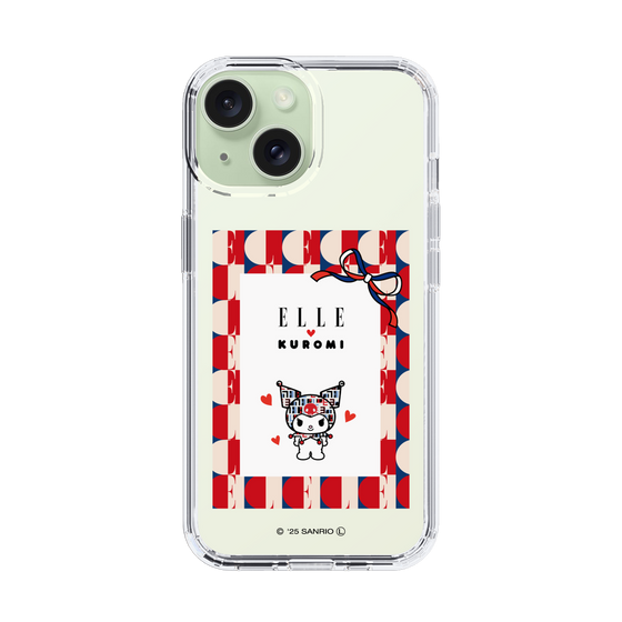 スリムプロテクションケース［ ELLE×マイメロディ＆クロミ - トリコロールカラーグラフィック4 ］