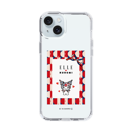 スリムプロテクションケース［ ELLE×マイメロディ＆クロミ - トリコロールカラーグラフィック4 ］