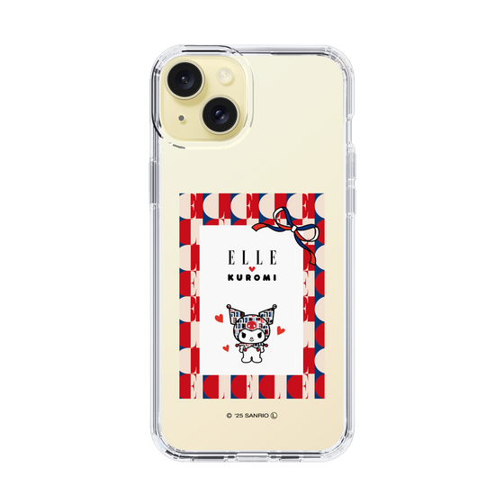 スリムプロテクションケース［ ELLE×マイメロディ＆クロミ - トリコロールカラーグラフィック4 ］