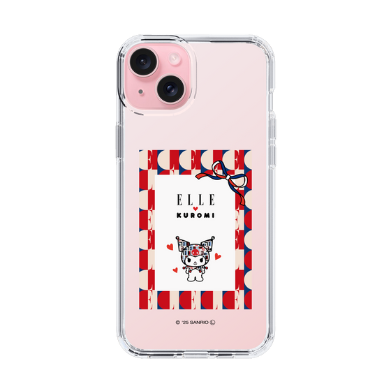 スリムプロテクションケース［ ELLE×マイメロディ＆クロミ - トリコロールカラーグラフィック4 ］