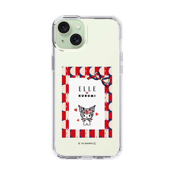 スリムプロテクションケース［ ELLE×マイメロディ＆クロミ - トリコロールカラーグラフィック4 ］