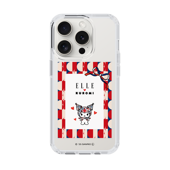 スリムプロテクションケース［ ELLE×マイメロディ＆クロミ - トリコロールカラーグラフィック4 ］