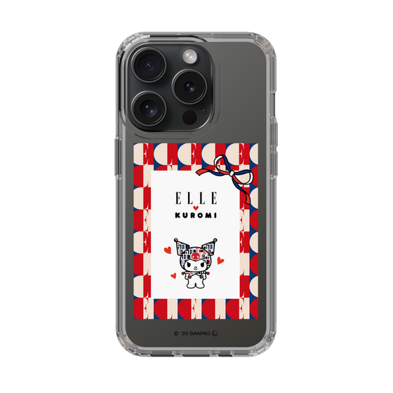 スリムプロテクションケース［ ELLE×マイメロディ＆クロミ - トリコロールカラーグラフィック4 ］