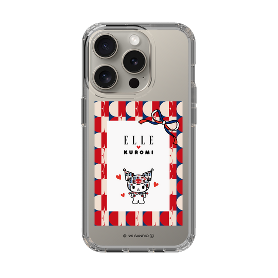 スリムプロテクションケース［ ELLE×マイメロディ＆クロミ - トリコロールカラーグラフィック4 ］