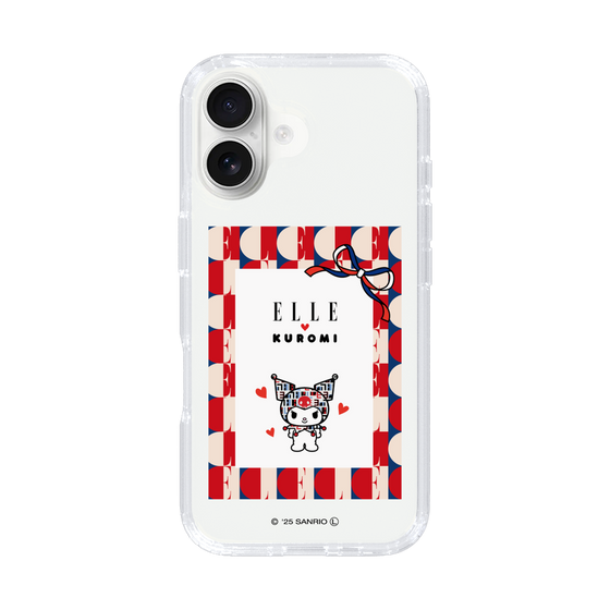 スリムプロテクションケース［ ELLE×マイメロディ＆クロミ - トリコロールカラーグラフィック4 ］