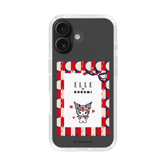 スリムプロテクションケース［ ELLE×マイメロディ＆クロミ - トリコロールカラーグラフィック4 ］