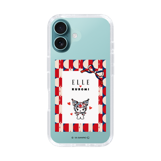 スリムプロテクションケース［ ELLE×マイメロディ＆クロミ - トリコロールカラーグラフィック4 ］