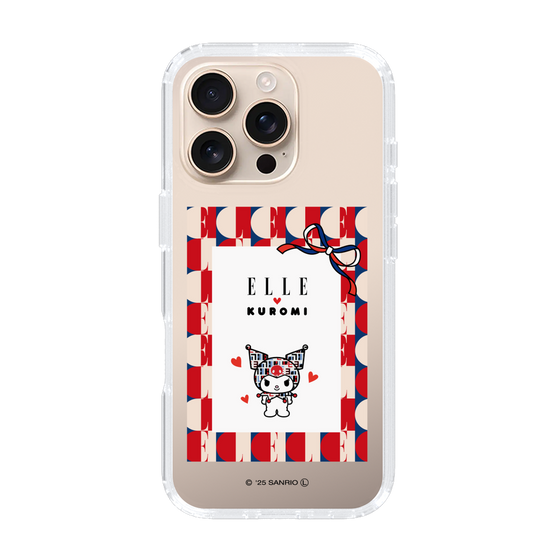 スリムプロテクションケース［ ELLE×マイメロディ＆クロミ - トリコロールカラーグラフィック4 ］