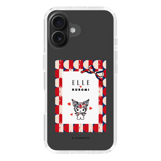 スリムプロテクションケース［ ELLE×マイメロディ＆クロミ - トリコロールカラーグラフィック4 ］