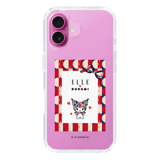 スリムプロテクションケース［ ELLE×マイメロディ＆クロミ - トリコロールカラーグラフィック4 ］