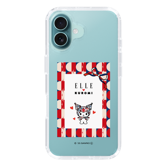 スリムプロテクションケース［ ELLE×マイメロディ＆クロミ - トリコロールカラーグラフィック4 ］