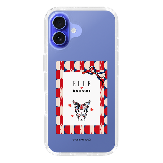 スリムプロテクションケース［ ELLE×マイメロディ＆クロミ - トリコロールカラーグラフィック4 ］