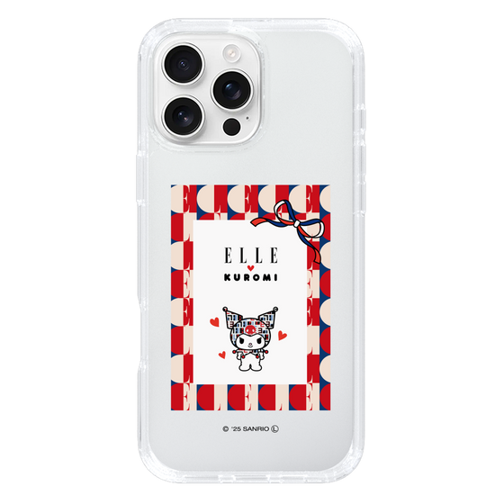 スリムプロテクションケース［ ELLE×マイメロディ＆クロミ - トリコロールカラーグラフィック4 ］
