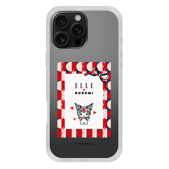 スリムプロテクションケース［ ELLE×マイメロディ＆クロミ - トリコロールカラーグラフィック4 ］