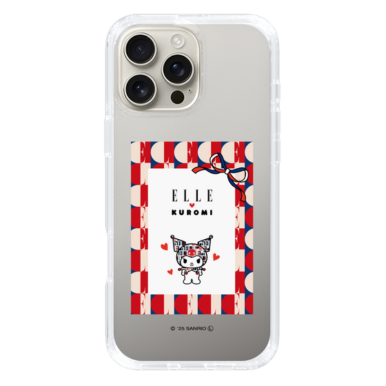 スリムプロテクションケース［ ELLE×マイメロディ＆クロミ - トリコロールカラーグラフィック4 ］