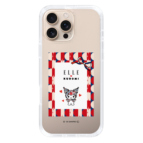 スリムプロテクションケース［ ELLE×マイメロディ＆クロミ - トリコロールカラーグラフィック4 ］