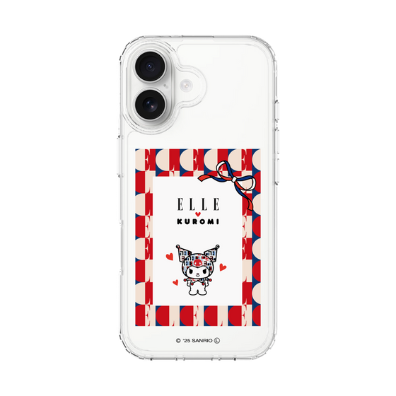 スリムプロテクションケース［ ELLE×マイメロディ＆クロミ - トリコロールカラーグラフィック4 ］