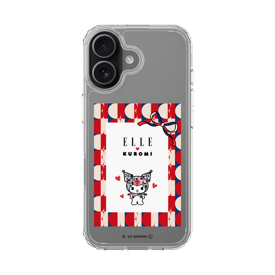 スリムプロテクションケース［ ELLE×マイメロディ＆クロミ - トリコロールカラーグラフィック4 ］