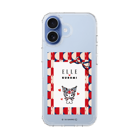 スリムプロテクションケース［ ELLE×マイメロディ＆クロミ - トリコロールカラーグラフィック4 ］