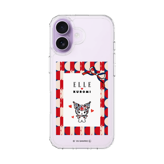 スリムプロテクションケース［ ELLE×マイメロディ＆クロミ - トリコロールカラーグラフィック4 ］