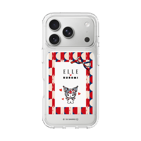 スリムプロテクションケース［ ELLE×マイメロディ＆クロミ - トリコロールカラーグラフィック4 ］