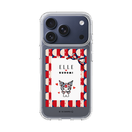 スリムプロテクションケース［ ELLE×マイメロディ＆クロミ - トリコロールカラーグラフィック4 ］