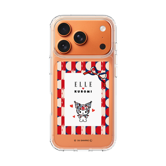 スリムプロテクションケース［ ELLE×マイメロディ＆クロミ - トリコロールカラーグラフィック4 ］