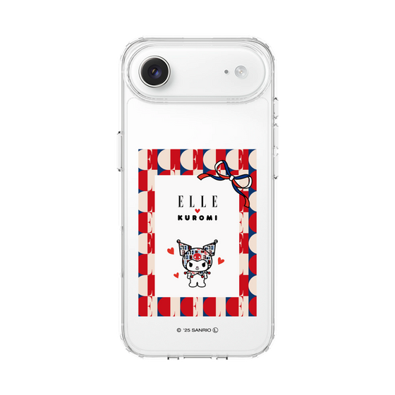 スリムプロテクションケース［ ELLE×マイメロディ＆クロミ - トリコロールカラーグラフィック4 ］