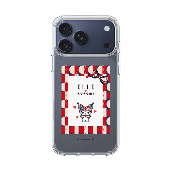 スリムプロテクションケース［ ELLE×マイメロディ＆クロミ - トリコロールカラーグラフィック4 ］