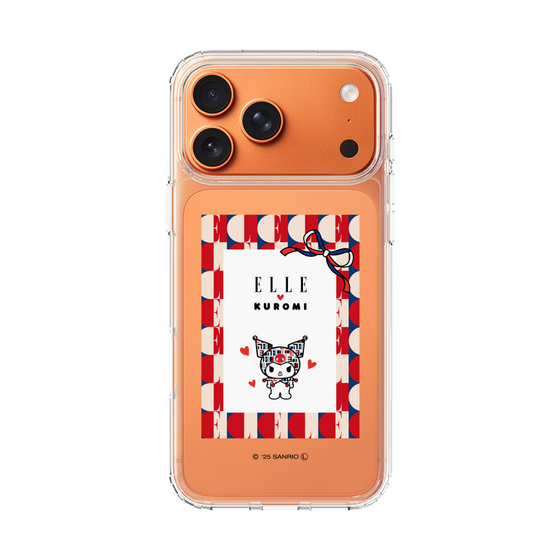 スリムプロテクションケース［ ELLE×マイメロディ＆クロミ - トリコロールカラーグラフィック4 ］