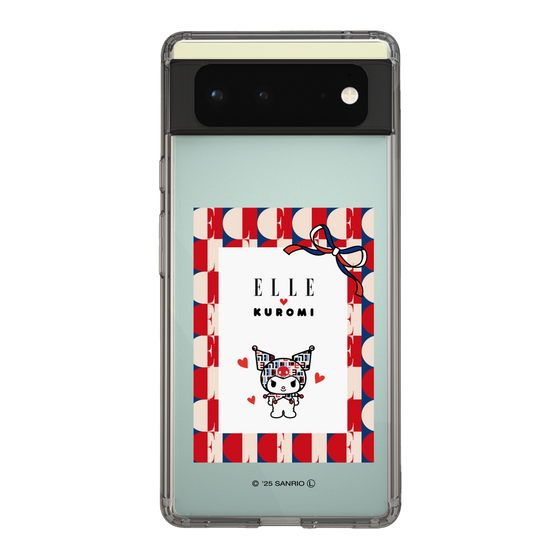 スリムプロテクションケース［ ELLE×マイメロディ＆クロミ - トリコロールカラーグラフィック4 ］