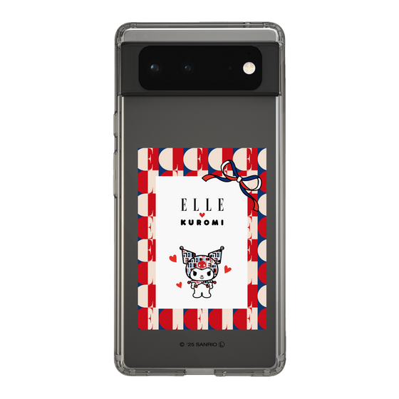 スリムプロテクションケース［ ELLE×マイメロディ＆クロミ - トリコロールカラーグラフィック4 ］