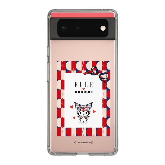 スリムプロテクションケース［ ELLE×マイメロディ＆クロミ - トリコロールカラーグラフィック4 ］