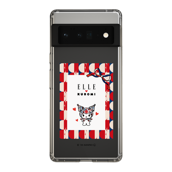 スリムプロテクションケース［ ELLE×マイメロディ＆クロミ - トリコロールカラーグラフィック4 ］