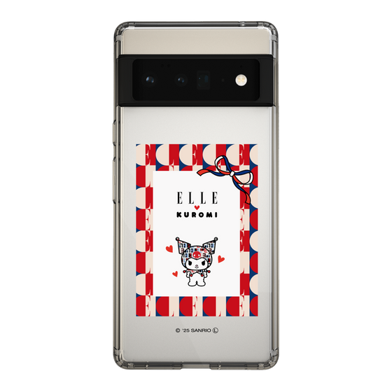 スリムプロテクションケース［ ELLE×マイメロディ＆クロミ - トリコロールカラーグラフィック4 ］