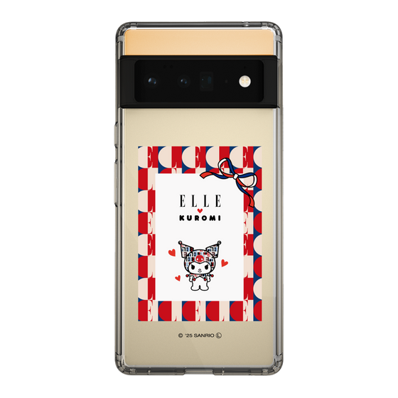 スリムプロテクションケース［ ELLE×マイメロディ＆クロミ - トリコロールカラーグラフィック4 ］