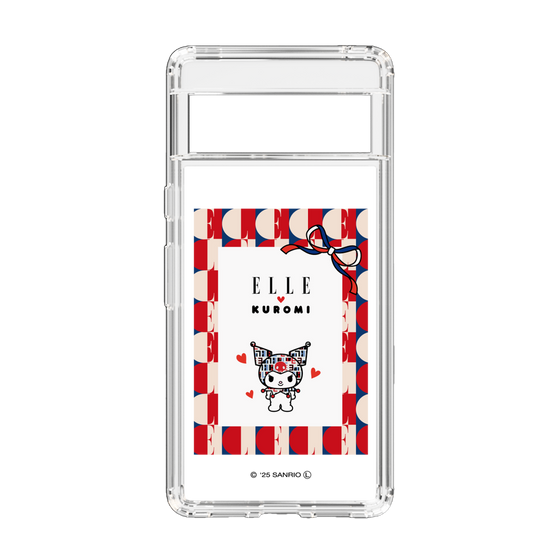 スリムプロテクションケース［ ELLE×マイメロディ＆クロミ - トリコロールカラーグラフィック4 ］