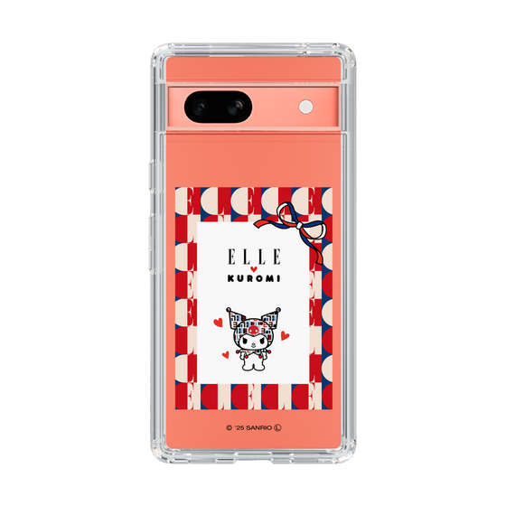 スリムプロテクションケース［ ELLE×マイメロディ＆クロミ - トリコロールカラーグラフィック4 ］