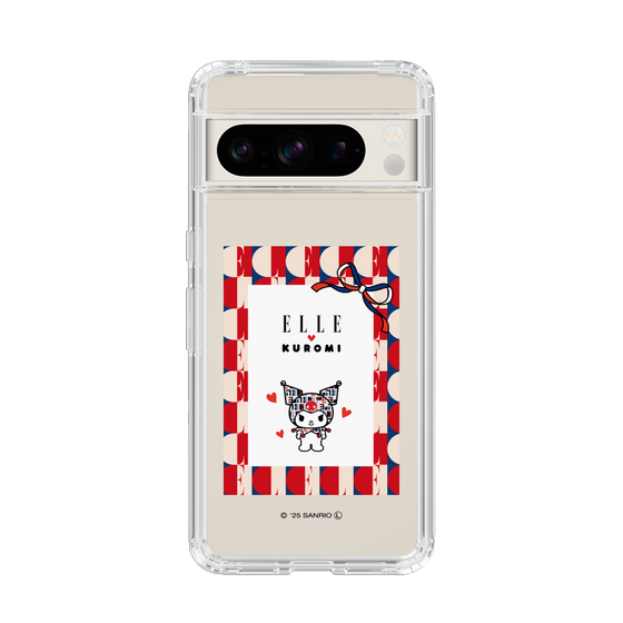 スリムプロテクションケース［ ELLE×マイメロディ＆クロミ - トリコロールカラーグラフィック4 ］