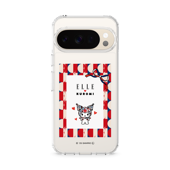 スリムプロテクションケース［ ELLE×マイメロディ＆クロミ - トリコロールカラーグラフィック4 ］
