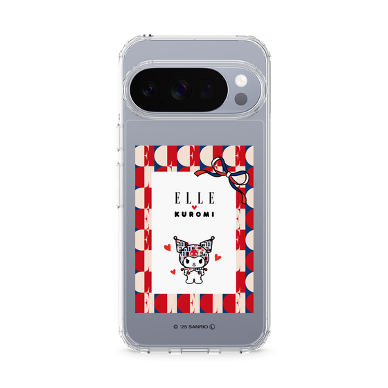スリムプロテクションケース［ ELLE×マイメロディ＆クロミ - トリコロールカラーグラフィック4 ］