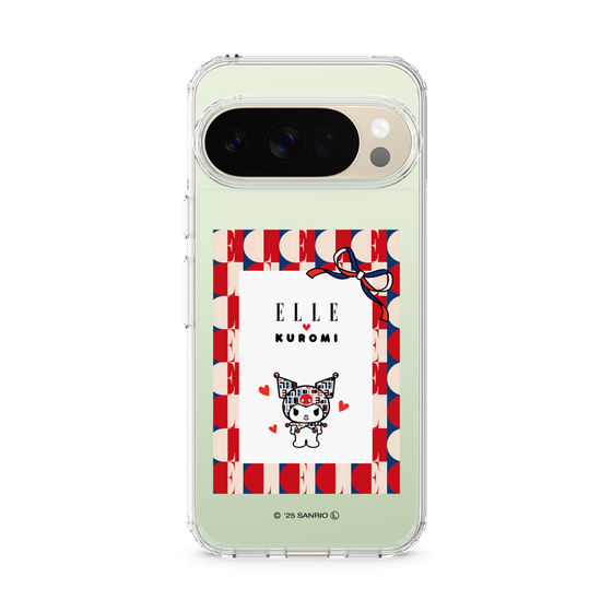 スリムプロテクションケース［ ELLE×マイメロディ＆クロミ - トリコロールカラーグラフィック4 ］